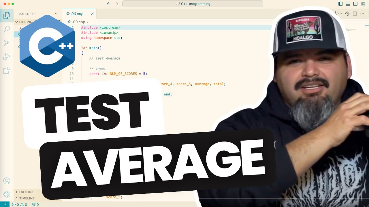 3/25 | Test Average Program in C++ | Calculate Student Test Scores ...