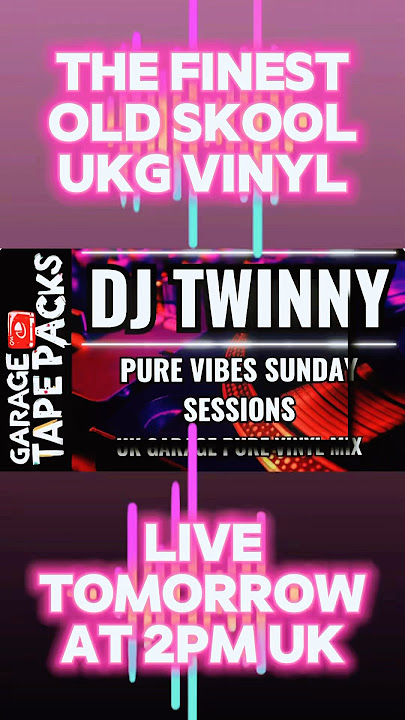 🎧 DJ TWINNY Live @ 2PM – Old Skool UK Garage Vinyl Mix 🔥