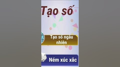 Trò chơi miễn phí - Tạo số Ngẫu nhiên Sôi động với ngày hè #app #shorts #phanmem