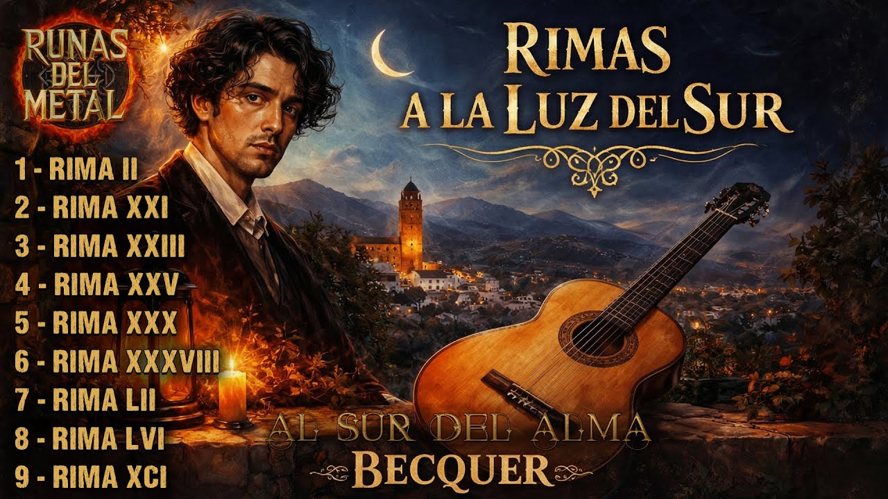 ROCK ANDALUZ - ALBUM : BECQUER  RIMAS A LA LUZ DEL SUR - RUNAS DEL METAL