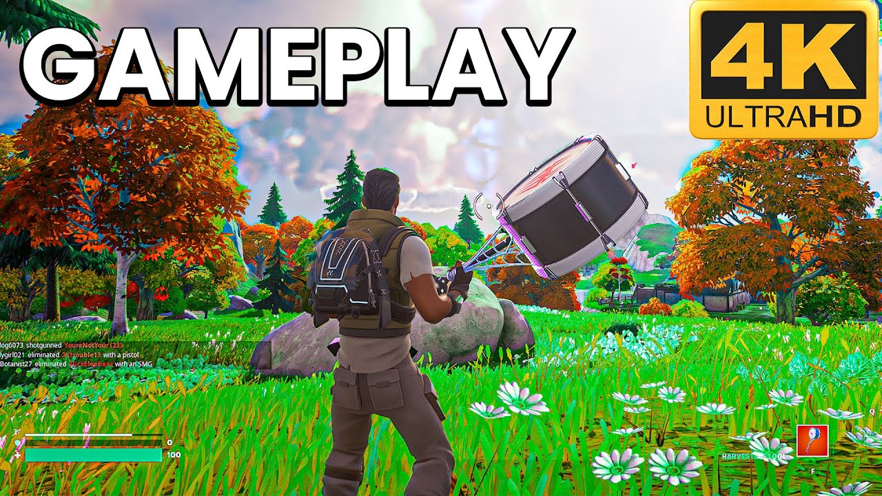 Fortnite 4K 60FPS HDR Gameplay Chapter 4 Fortnite YouTube