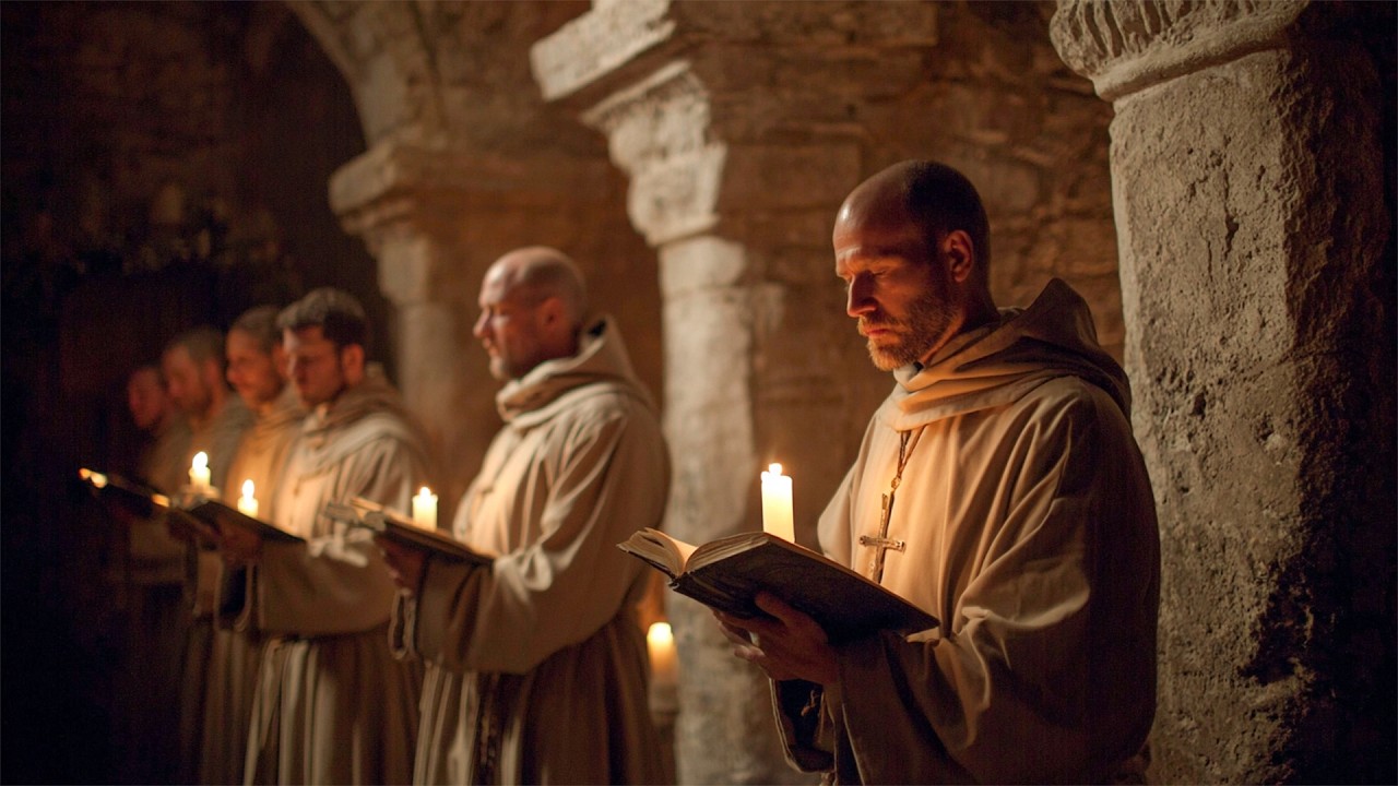 Gregorian Chants | Sacred Night Prayer of the Benedictine Monks