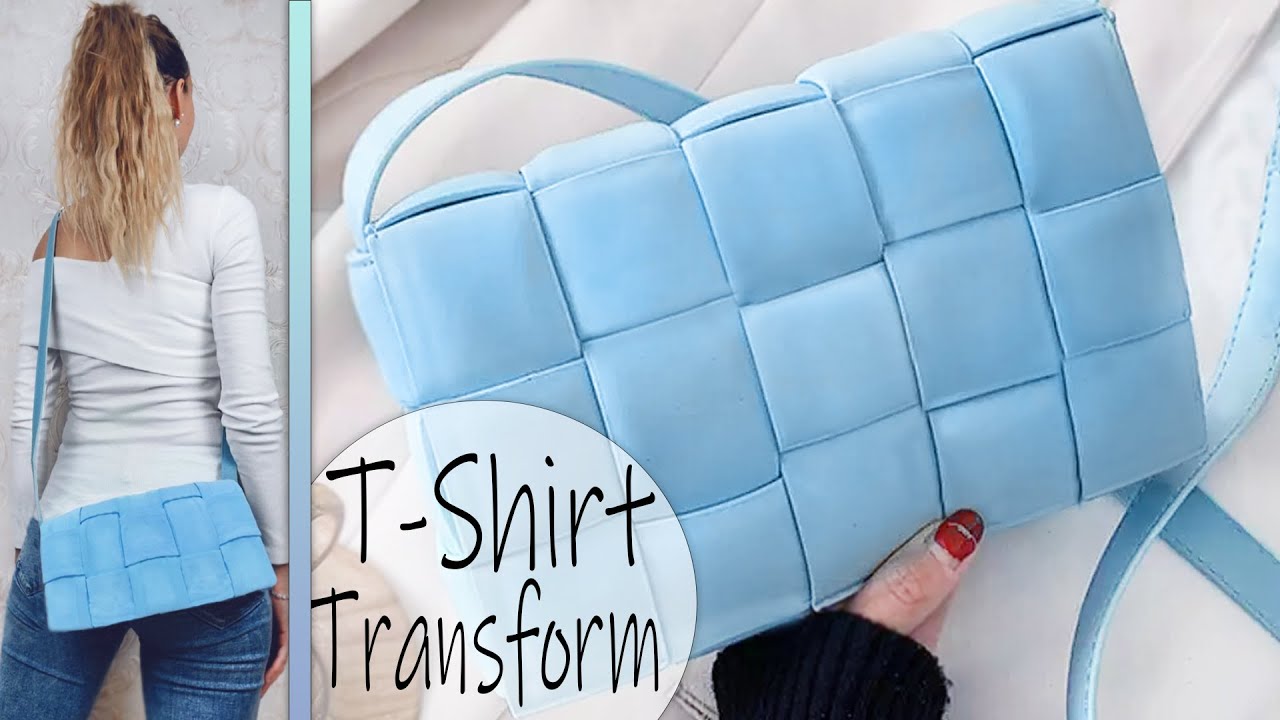 TSHIRT RECYCLE INTO AWESOME PURSE BAG 😍 How to Make a Bag GIRL CRAFT