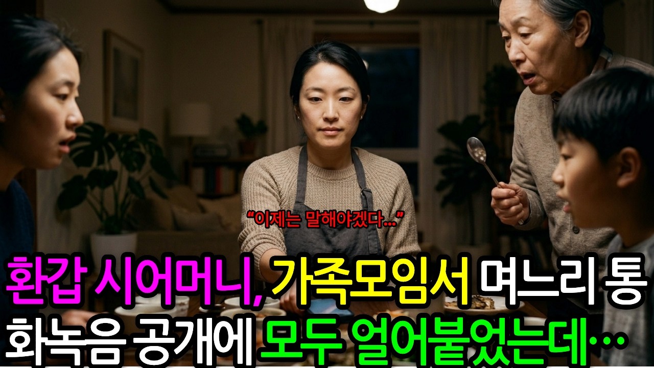 70대 시어머니, 1통의 녹음에 가문이 뒤집혔는데…