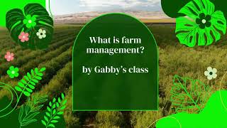 What is farm management