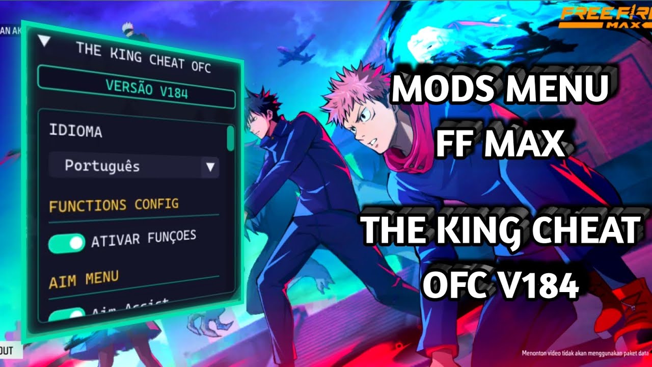 UPDATE MODS MENU FF MAX ☠️BY THE KING CHEAT OFC V184🥶MODS MENU FF AUTOKILL FREE WORK ALL DEVICE🤗