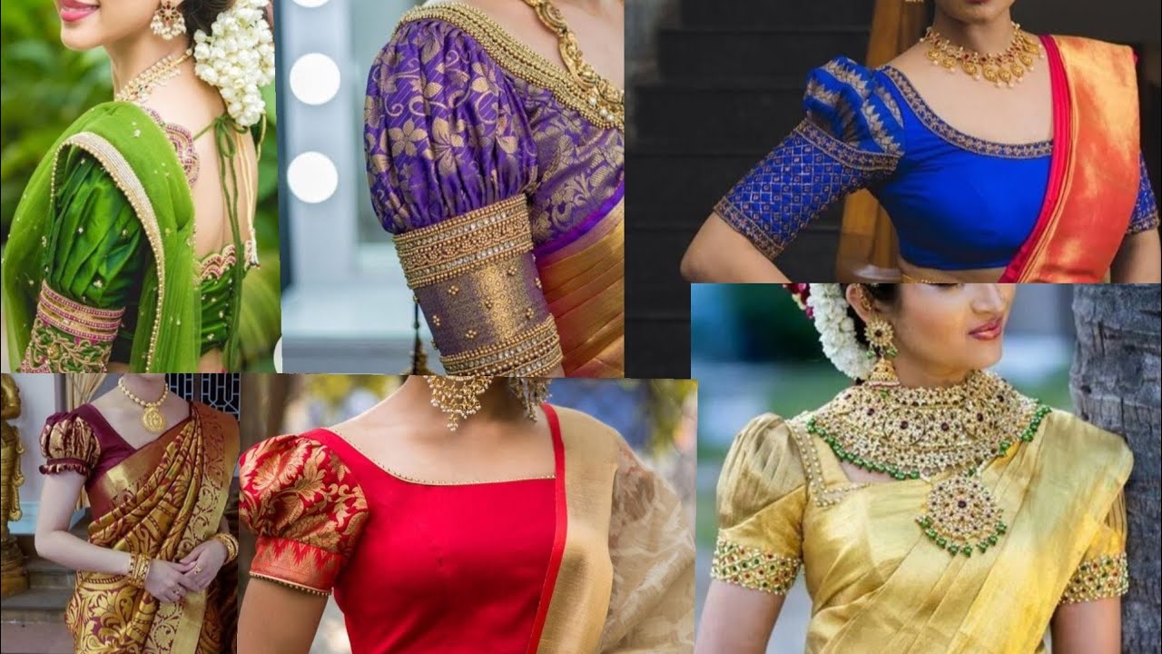trendy puff sleeves blouse designs||fugga sleeve blouse designs  @daxasmagicalfashionworld - YouTube