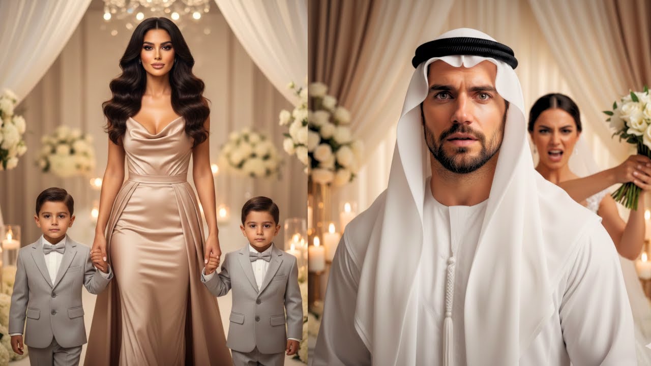 O SHEIK ESTÉRIL CONVIDOU A EX PARA SEU CASAMENTO, MAS AO VÊ-LA COM GÊMEOS IDÊNTICOS A ELE, GELOU...