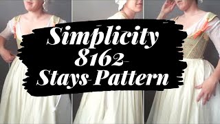 Sewing 18th Century Stays from Simplicity 8162 Corset Pattern