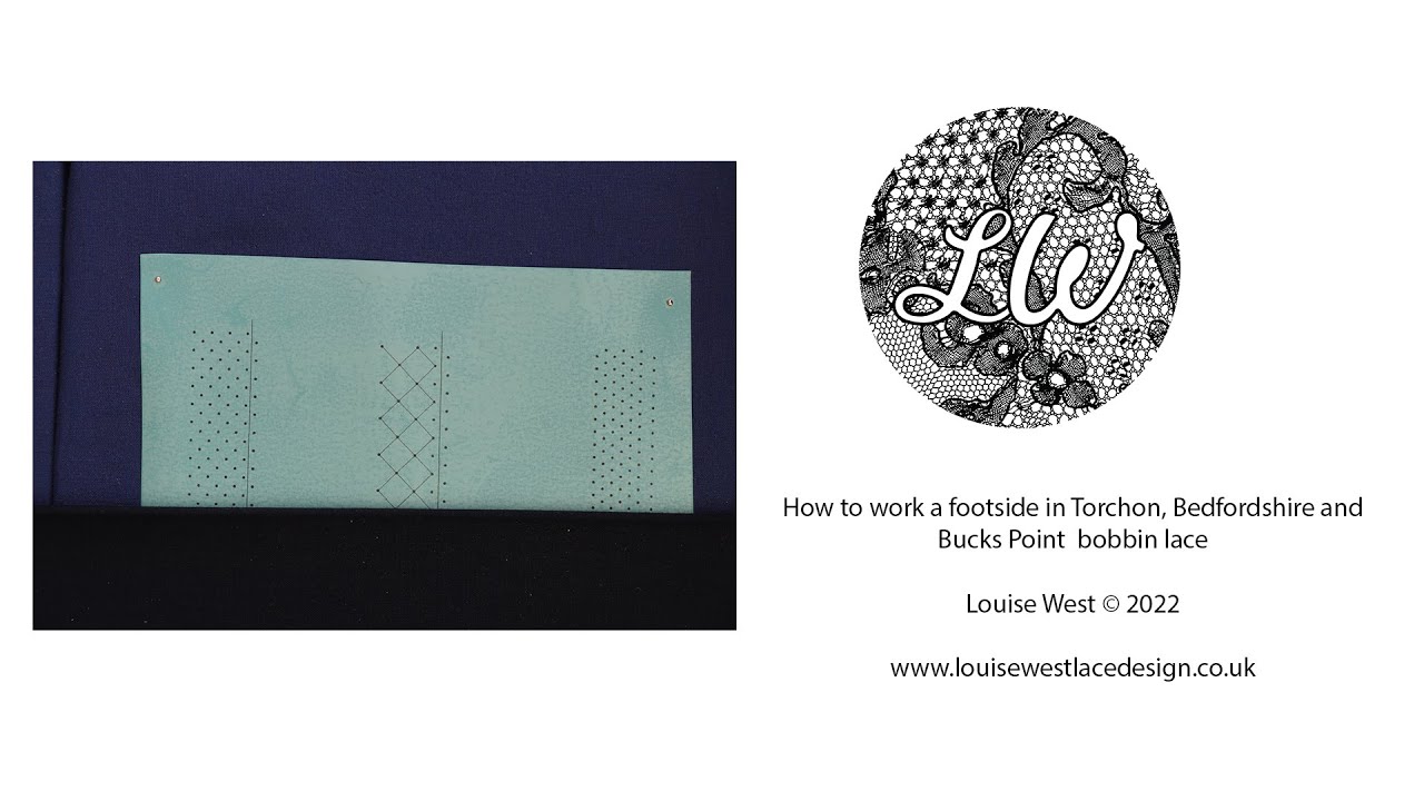 Как выполнять окантовку подошвы кружева на коклюшках в Торшоне, Бедфордшире и Бакс-Пойнте