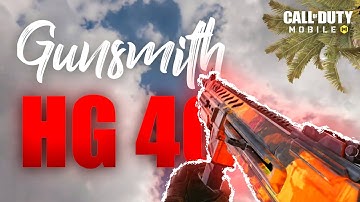 Best HG 40 GUNSMITH LOADOUT COD Mobile | HG 40 Legendary Ranked Gameplay COD MOBILE | R3X