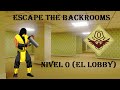 scorpion cae en los backrooms: nivel 0 (escape the backrooms)