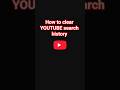 How To Clear Youtube Search History | Youtube Search History Delete | 2022 #youtubesecrets #youtube