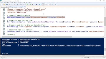 Azure Tip: Mit der PowerShell in Azure eine App bereitstellen und manuell skalieren