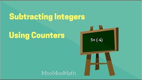 Subtracting Integers using counting chips-Easy Method