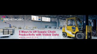 RMG Networks Webinar On Demand: 5 Ways to Lift Supply Chain Productivity with Visible Data