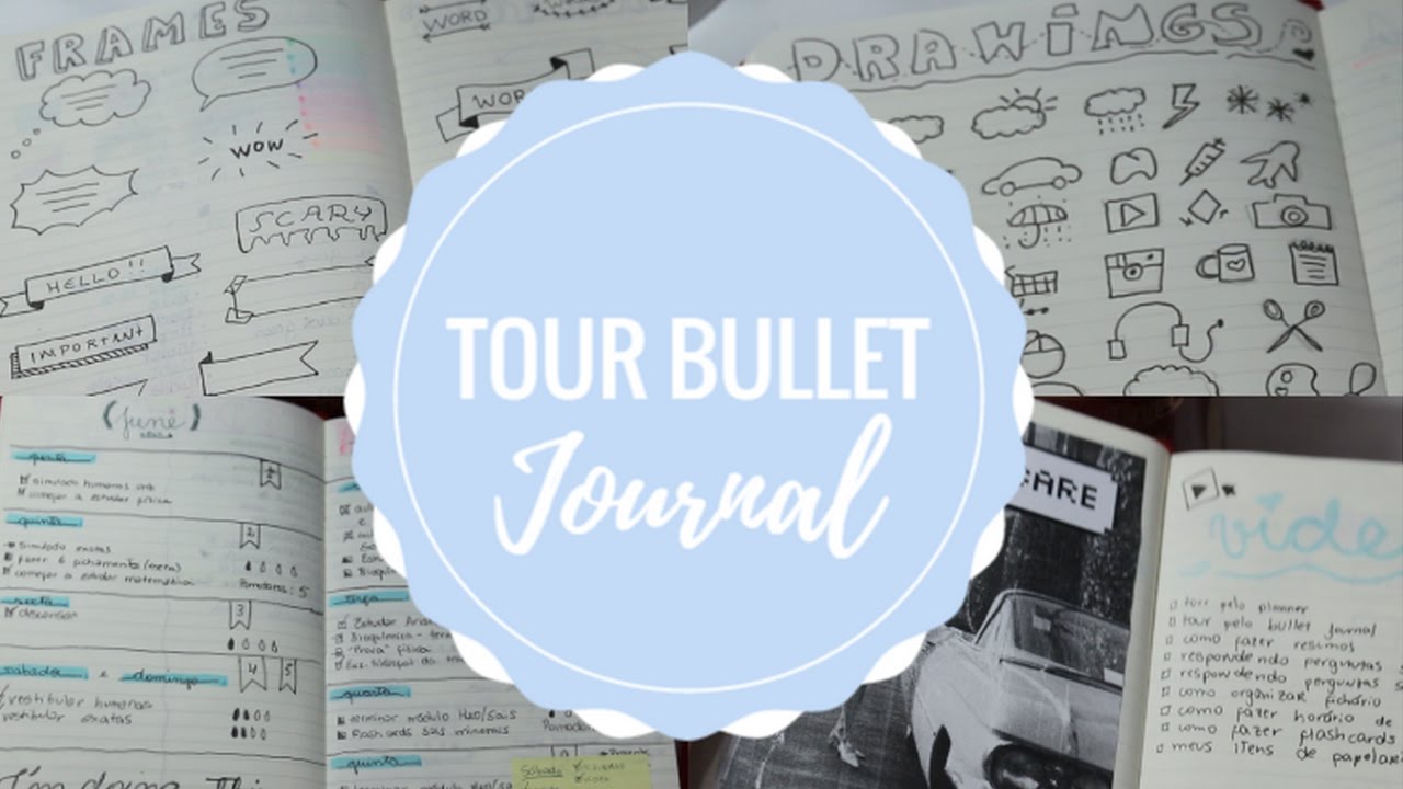 TOUR PELO MEU BULLET JOURNAL | CHICLETE VIOLETA