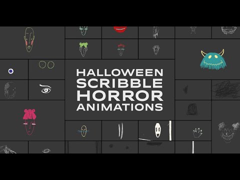 Preview Unity Halloween Scribble Horror Animations