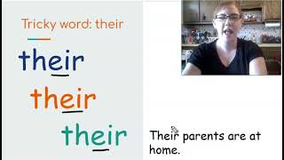 1st Grade CKLA Skills - Unit 2 Lesson 5 Tricky Words: Introduce: They and Their