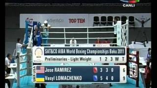 Vasyl Lomachenko vs Jose Ramirez - World Boxing Championships Baku 2011, 1/16 Final, 60 kg
