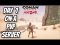 Getting started on a pvp server 2024  conan exiles