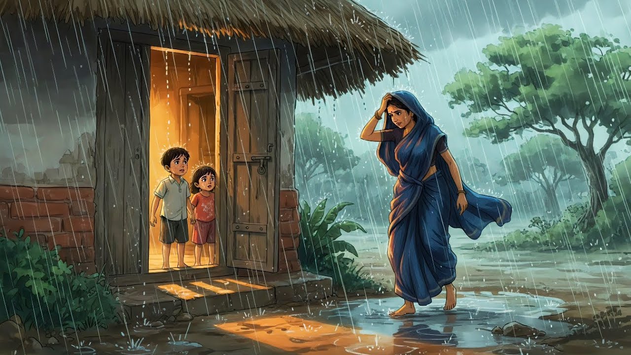 Stormy Winter Routine in Indian VillageI Traditional Cooking IRelaxing ASMR Ghibli 