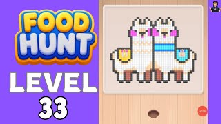 Food Hunt Pixel Puzzle Level 33 Full Walkthrough Solution 