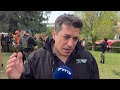 Minister Amichai Chikli at scene of attack 