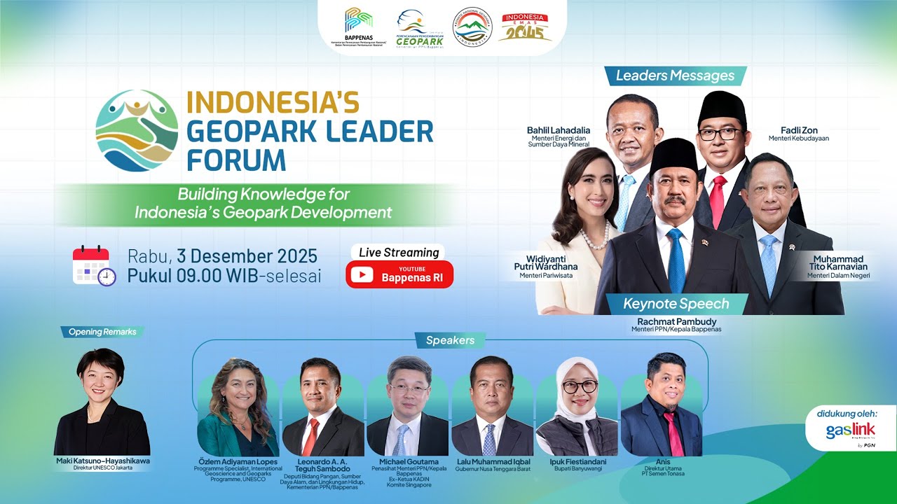 Indonesia's Geopark Leader Forum, Building Knowledge for Indonesia's Geopark Development