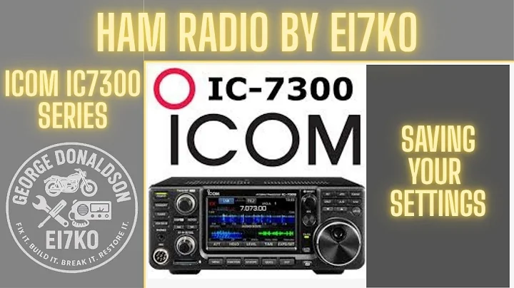 Icom IC-7300 – Save & Load Your Settings via SD Card