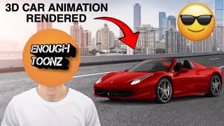 Car 3D Animation Rendered In Blender || Enough Toonz