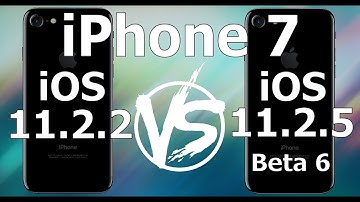 iPhone 7 : iOS 11.2.2 vs iOS 11.2.5 Beta 6 / Public Beta 6 Build 15D5059a