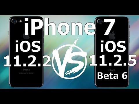 iPhone 7 : iOS 11.2.2 vs iOS 11.2.5 Beta 6 / Public Beta 6 Build 15D5059a