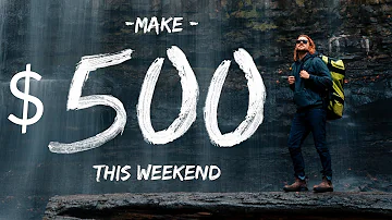 Make $500.00 this WEEKEND with PHOTOGRAPHY!