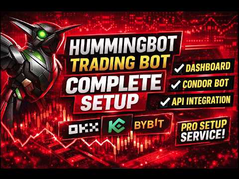 Hummingbot Trading Bot Complete Setup (Dashboard + Condor + API)