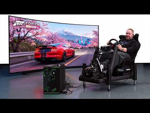 Играем в Forza Horizon 6 на 500“ экране в кокпите Simseat за 500 000р.