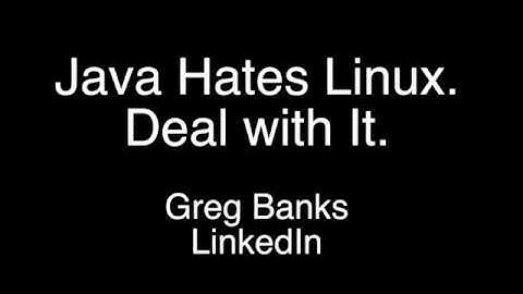Java Hates Linux. Deal with It - LinkedIn - SRECon2017