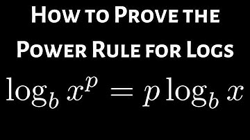 How to Prove the Power Rule for Logarithms