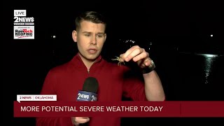 OWASSO FLOODING: Pond overflows causing street closure