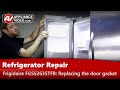 Refrigerator Repair - Gasket Is Damaged, Leaking - Freezer Door Gasket