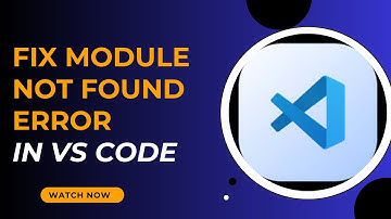 Quick Fix for Module Not Found Error in VS Code - Here
