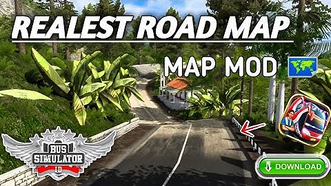 REALEST ROAD MAP MOD For Bus Simulator Indonesia|| Bussid Map Mod 💯 #bussidmapmod #mapmod