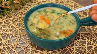 This potato soup with vegetables is like a miracle cure for my stomach!