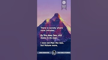 Thumbnail of Childe Harold's Pilgrimage Canto 4 by Byron (Poem on Nature's Power and Peace) Powerful Life Poetry