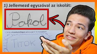 😆😆😆 A LEGVICCESEBB DOLGOZAT VÁLASZOK! #3 😆😆😆