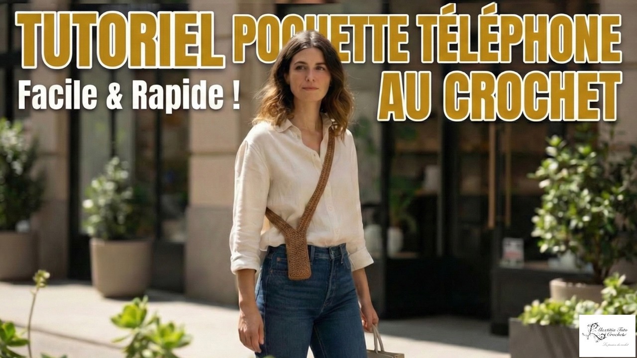 Tuto sac de poche pour téléphone au crochet  @Alextitia Tuto Crochet