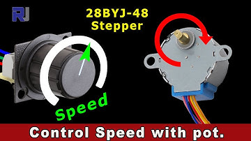 Control Speed of Stepper Motor 28BYJ-48 using Potentiometer with Arduino T174