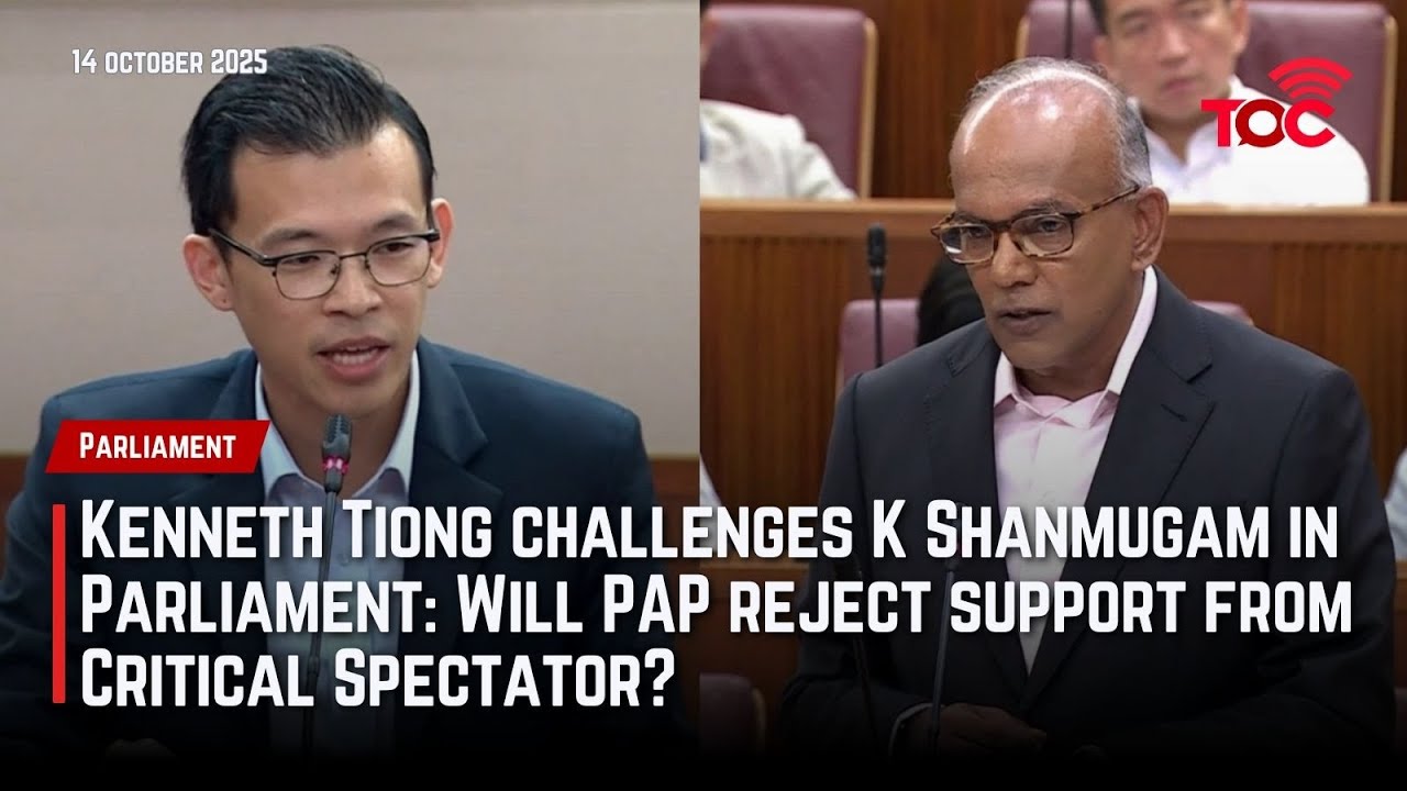 Кеннет Тионг бросает вызов Шанмугаму в парламенте: откажется ли ППА от поддержки Critical Spectator?