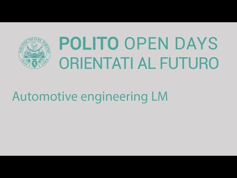 Polito Automotive Engineering Master