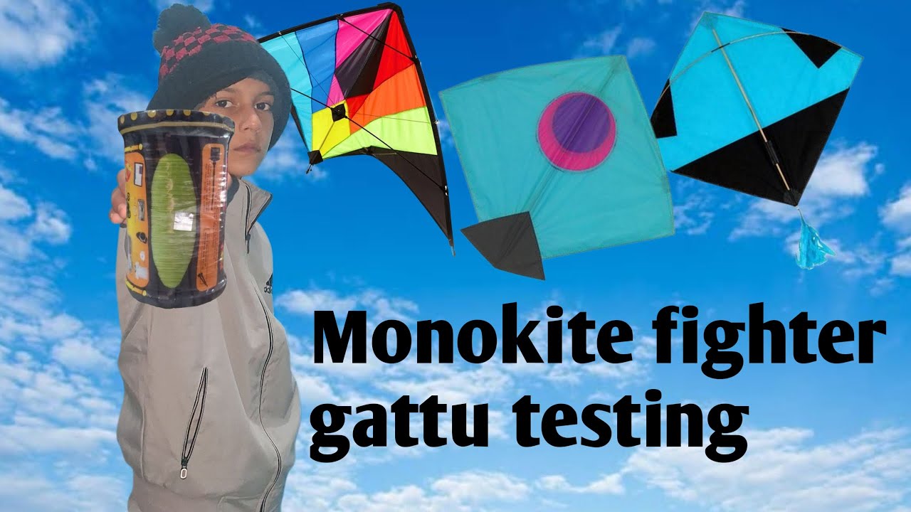 Monokite fighter gattu testing | Kite flying sangrur | Punjabi video